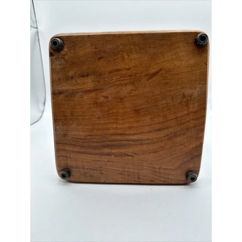 Genuine Teak Wood Salt &‎ Pepper Shakers Napkin Holder By Dolphin in Box